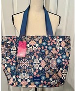 Vera Bradley Enchanted Mandala Blue City Shopper Tote Bag Powered By Totes - £37.12 GBP