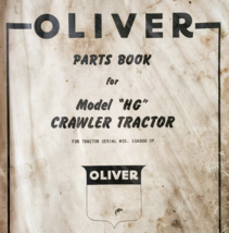 1950 Oliver HG Crawler Tractor Parts Manual Book S6-CLP-100 Farming DWUU3 - $928.02 MXN