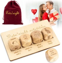 Date Night Dice for Couples Date Cubes Romantic Anniversary Birthday Gifts Naugh - £17.68 GBP