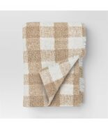 Room Essentials Cozy Woven Check Throw Blanket Neutral White/Cream 50x60 - $277.08 MXN