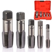 5 Piece Npt Thread Forming Taps, Pipe Taps Set, High-Speed Steel Drill B... - £26.72 GBP