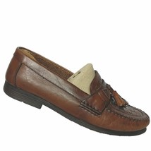 Giorgio Brutini Le Glove Woven Brown Leather Kiltie Tassel Loafer Shoes ... - $45.54