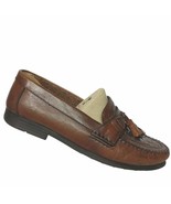 Giorgio Brutini Le Glove Woven Brown Leather Kiltie Tassel Loafer Shoes ... - $62.34 CAD