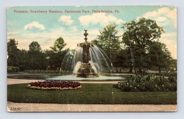 Strawberry Mansion Fountain Fairmont Park Philadelphia PA DB Postcard P5 - £3.17 GBP