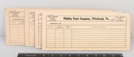 Vintage Fidelity Trust Company Pittsburgh Deposit Bank Sheet Lot Adverti... - £11.72 GBP