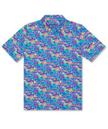 chubbies Men's Lightweight Performance Golf Polo Shirt Tropical Bunch SZ Medium - $29.99