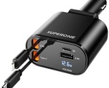 Retractable Car Charger, 4 In 1 Super Fast Charge Car Phone Charger With... - $48.99