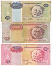 Angola, Set of 3 Different, Old Issue Banknotes, VF, XF, Condition-
show... - $12.18