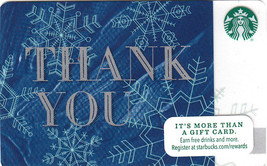 Starbucks 2015 Winter Thank You Collectible Gift Card New No Value - £2.35 GBP