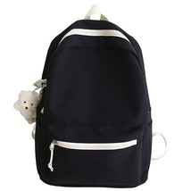 Backpack Women Backpack Solid Color Fashion School Bag For Teenage Girl Shoulder - £25.89 GBP