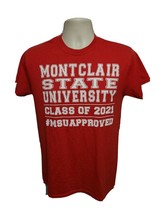 MSU Montclair State University Class of 2021 Womens Medium Red TShirt - £14.09 GBP