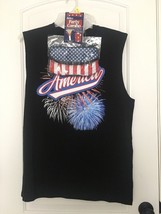 2 Pc Spirit Of America Men Combo Set U.S. Patriotic Theme Hat Shirt Size L 42/44 - £27.37 GBP
