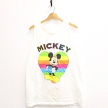 Vintage Walt Disney Mickey Mouse Rainbow Tank Top Large - £27.88 GBP