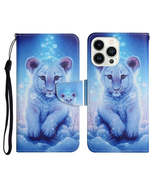 Leopard Printed 3D Flip Leather Case for iPhone 15 Pro Max - £17.66 GBP