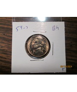1954 S Jefferson Nickel BU from original roll - $4.99