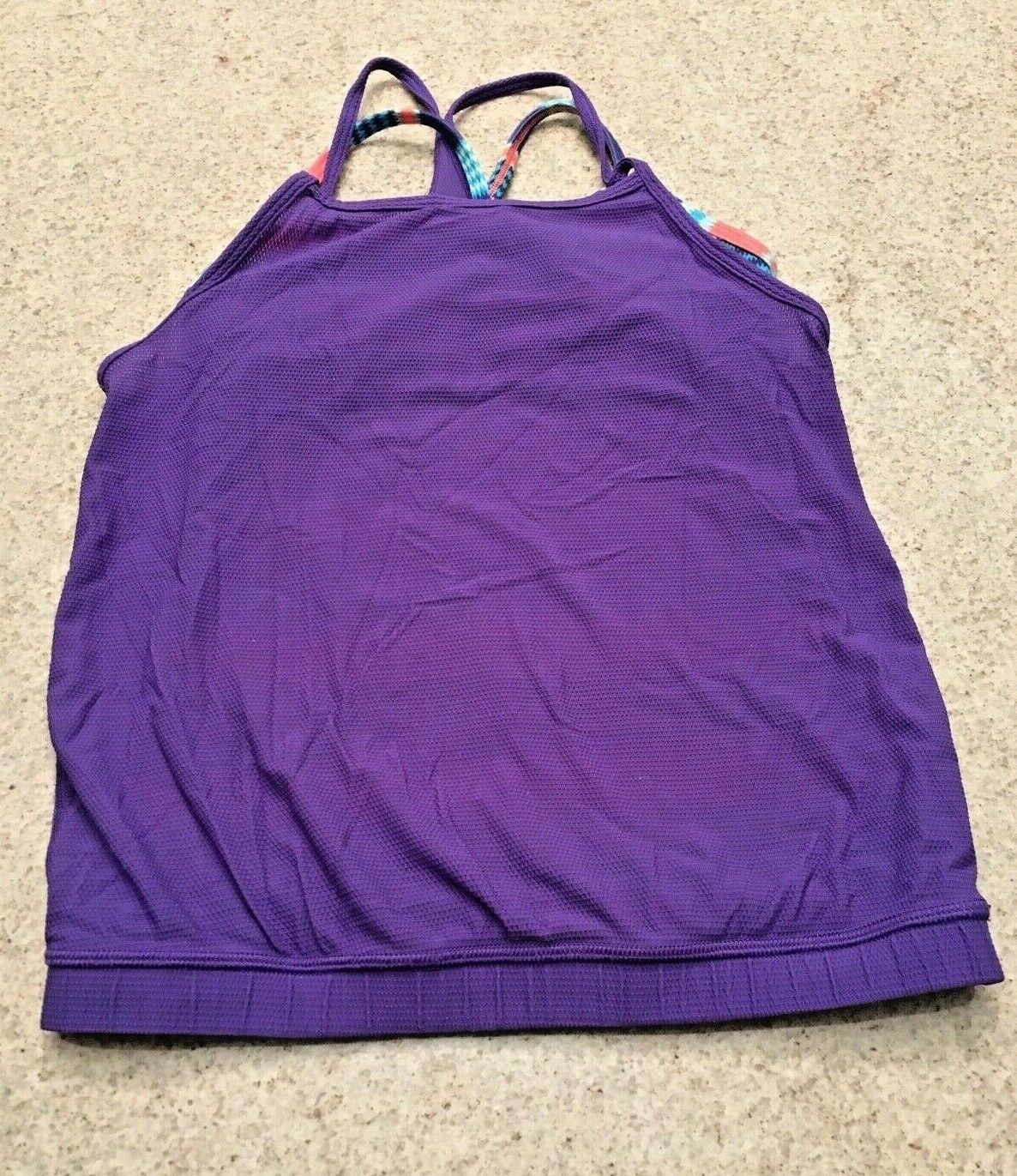 Primary image for Girl's Ivivva by Lululemon Purple Double Layer Strappy Tank Top (7)