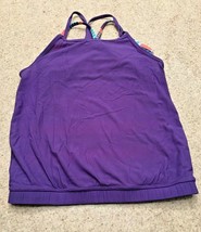 Girl&#39;s Ivivva by Lululemon Purple Double Layer Strappy Tank Top (7) - £12.56 GBP