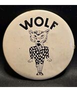 Vintage RARE 1940s-50s WOLF In Checkered Zoot Zuit Suit Pinback Button 2.5&quot; - €54,16 EUR