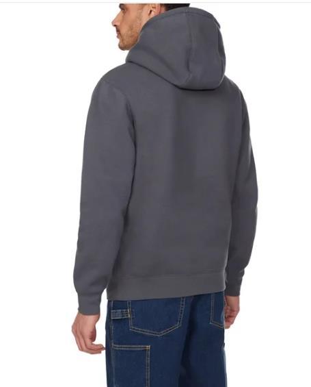 Caterpillar Mens Hoodie Gray Grey Kangaroo Pocket Heavyweight Long Sleeve Item image 3