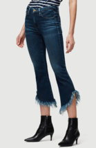 FRAME Womens Jeans Bootcut Le Crop Mini Shredded Dark Blue Size 25W G042... - £64.74 GBP