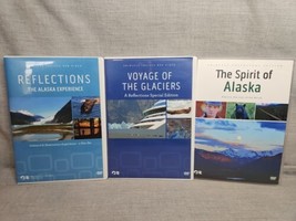 Lot of 3 Princess Cruises DVDs: Reflections Alaska, Glaciers, Spirit of Alaska - £11.20 GBP