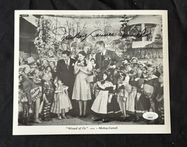 Mickey Carroll Autographed 8x10 Photo Wizard of Oz Munchkin JSA Inscription - £10.97 GBP