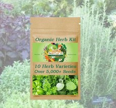 Herb Seed Kit - Over 5,000+ Seeds - 10 Herb Varieties - Organic &amp; Non Gmo Herb S - £14.33 GBP