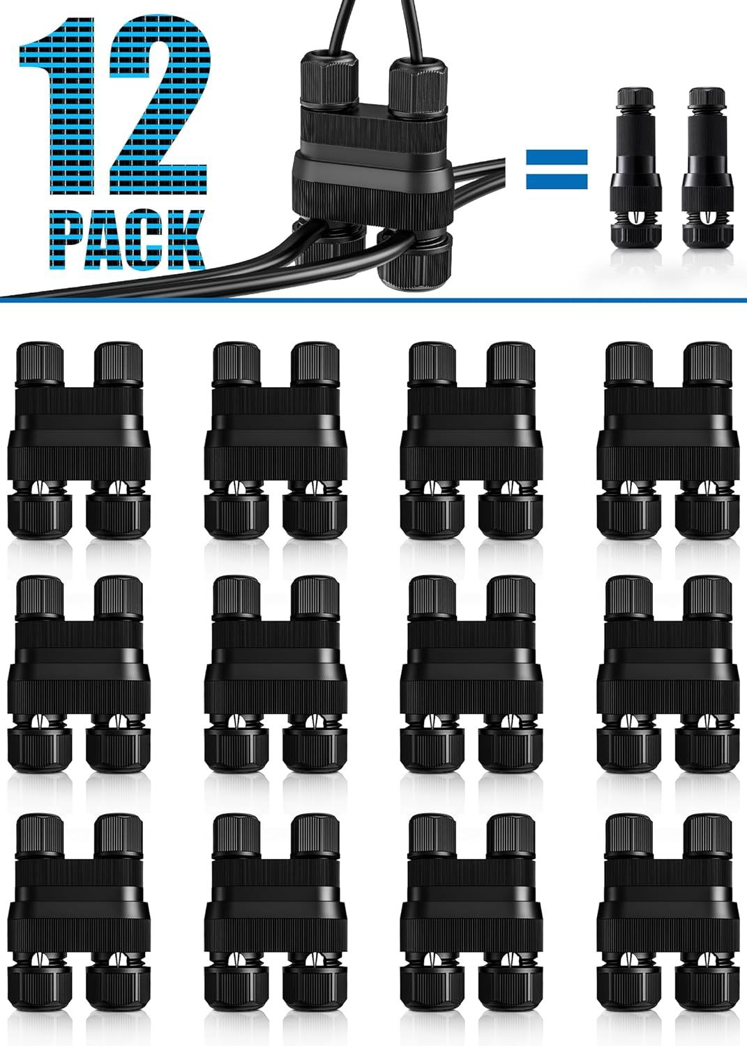 Waterproof 12-18 Gauge Landscape Wire Connector For Outdoor Landscape, 1... - $39.99