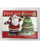 Fitz &amp; Santa Starring Christmas Tree Salt &amp; Pepper Shaker Set Very Rare ... - $32.79 CAD