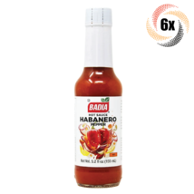 6x Bottles Badia Habanero Pepper Hot Sauce | 5.2oz | MSG Free | Fast Shi... - $30.78