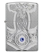 Zippo - Swarovski Medieval Deep Carved Heavy Walled Armor w/Crystals - 8... - $73.86 CAD
