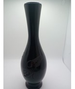 Vintage Native American Signed Yazzie Navajo Pottery Black Pottery Vase ... - $27.09