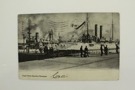 Vintage Military Postcard UDB LEAGUE ISLAND Navy Shipyard Philadelphia PA 1906 - £10.08 GBP