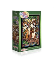 Tenyo Disney Jigsaw Puzzle - Stained Art 266 Pieces - Chip &amp; Dale (Size ... - £36.95 GBP