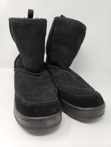 Women&#39;s LL Bean Black Suede Winter Boots - Size 8 Medium - £20.61 GBP