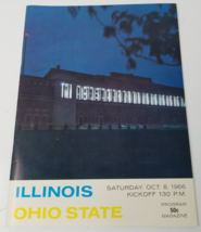 University of Illinois Football Illini Program October 8 1966 Ohio State - £15.10 GBP