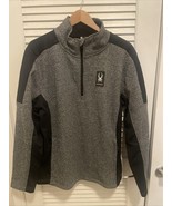 Spyder Charcoal Heather 1/4 Zip Pullover Sweater Men&#39;s Size Small - $44.00