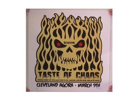 Taste Of Chaos Silkscreen Poster Skull The Agora - £33.60 GBP