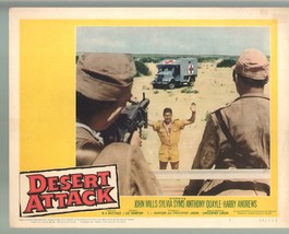 Desert Attack-John Mills-Anthony Quayle-Color-Lobby Card-11x14 - £23.34 GBP
