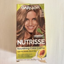 Garnier Hair Color Nutrisse Coloring Creme Permanent Hair Color #63 Light Brown - £9.14 GBP