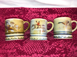 Three Small 3 Inch Irish Mugs Wade Stoneware  Mint Condition - £23.83 GBP