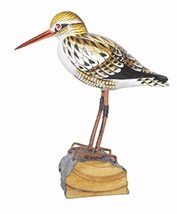 8" Hand Carved Painted Wood Carving SHOREBIRD Sandpiper Bird Decoy Vintage Style - £19.73 GBP