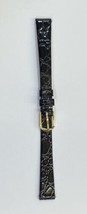 John Weitz For Vougestrap 11mm Crocodile Grain Black Watch Band - $15.58