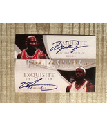 Michael Jordan &amp; Lebron James Dual Autograph Facsimile RP Card - $3.25