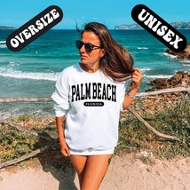 Palm Beach Sweatshirt,Vintage College University Palm Beach Florida Crewneck pul - £33.26 GBP