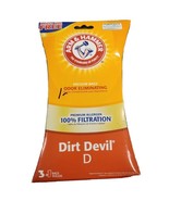 4 Bags Dirt Devil D Arm &amp; Hammer Odor Eliminating Vacuum Bags - 4 BAGS  ... - €2,57 EUR