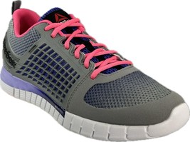 Reebok Women&#39;s Zquick Electrify GREY/PURPLE/PINK Running Shoes SZ10, #M44721 - £39.49 GBP