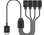 Micro Usb Multi Charging Cable 1.5Ft, Micro Usb Splitter Cable, Usb2.0 T... - $17.99