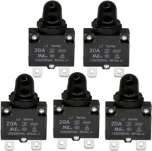 Rkurck Ac 125/250V Push Button Reset 20A Circuit Breakers Thermal Overload - £25.09 GBP