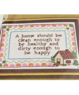 Vtg Jiffy Stitchery &quot;A Healthy, Happy Home&quot; Beginning Kit Linda Courtney... - £19.43 GBP